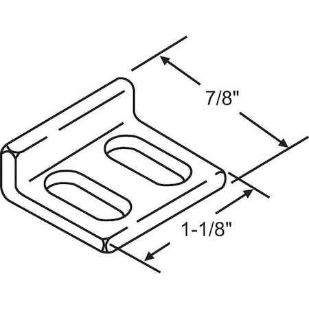 Strybuc Sash Lock Keeper White 50-736
